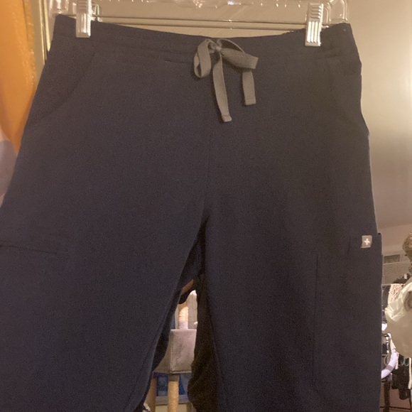 Figs yola skinny medical scrubs blue navy pants size xs - Picture 2 of 8